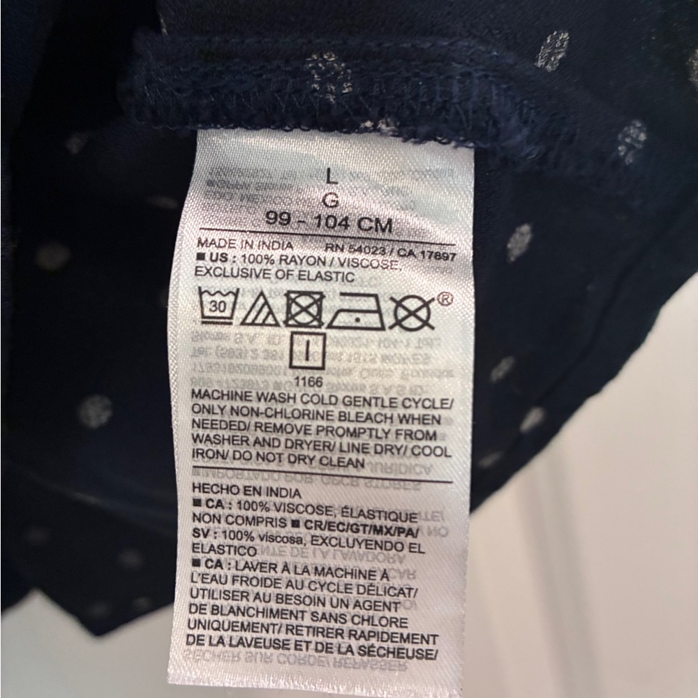 Old Navy Blue (Navy) Polka Dot Sweetheart Dress - Picture 3 of 6